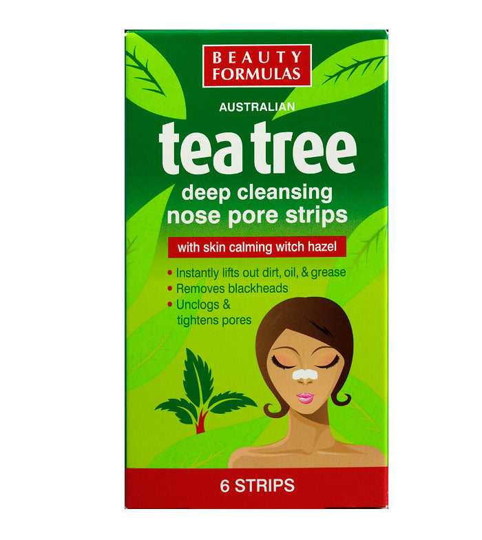 Beauty Formulas Cleansing Nose Pore Strips Tea Tree