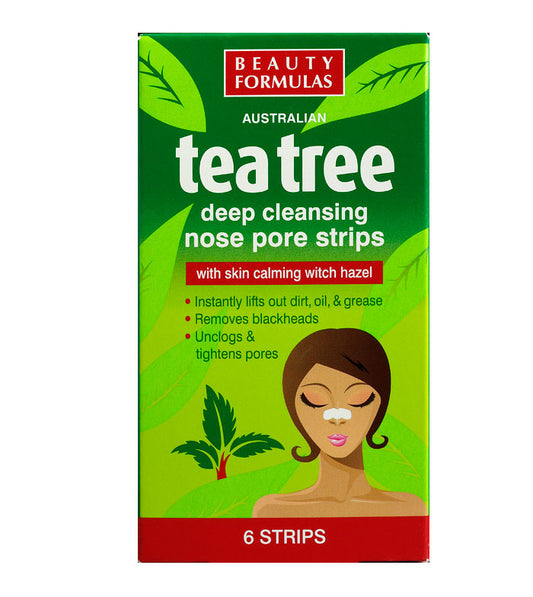 Beauty Formulas Cleansing Nose Pore Strips Tea Tree