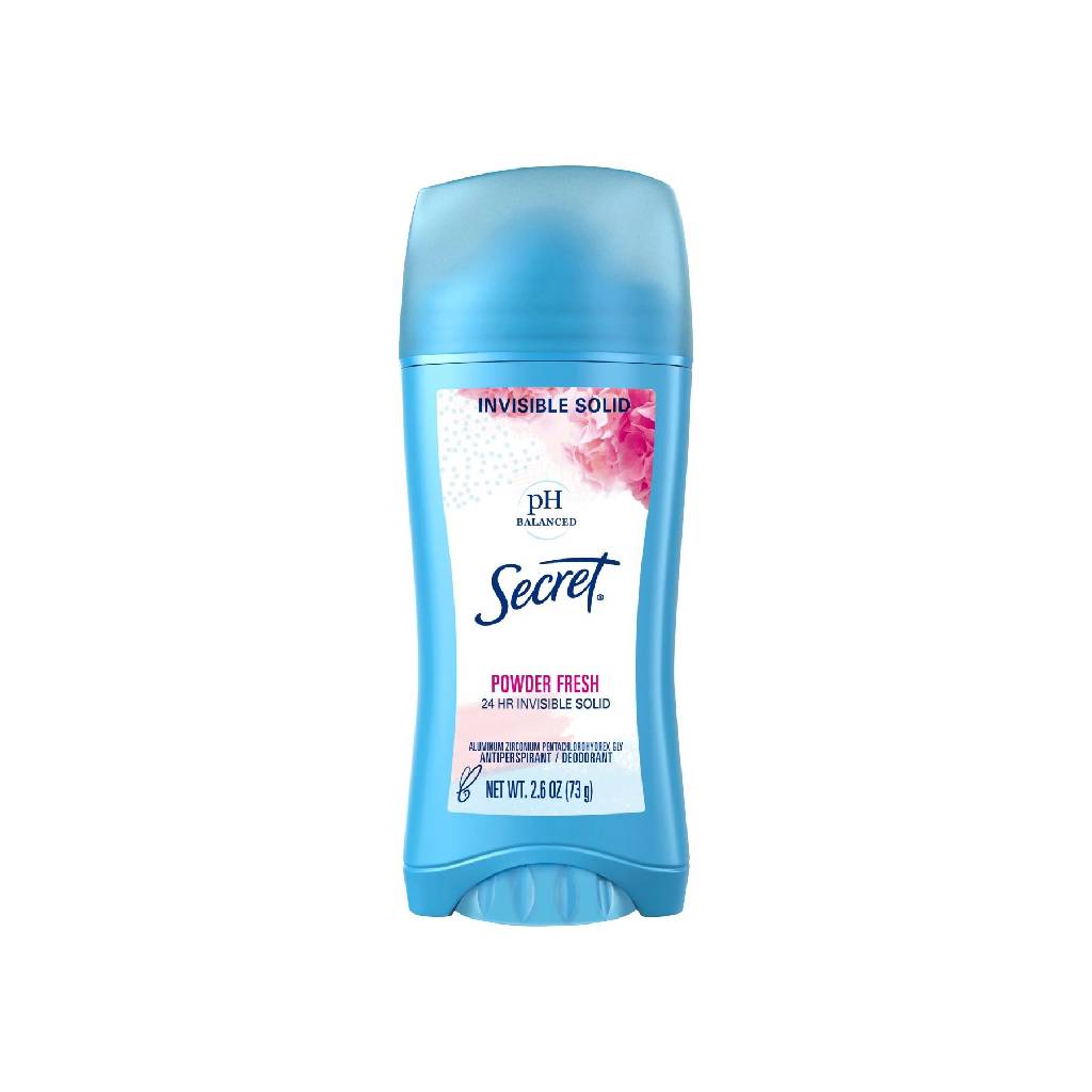 Secret Invisible Solid Antiperspirant And Deodorant, Powder Fresh 73 Gram