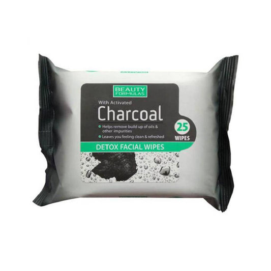 Beauty Formulas Facial Charcoal Detox 25 Wipes