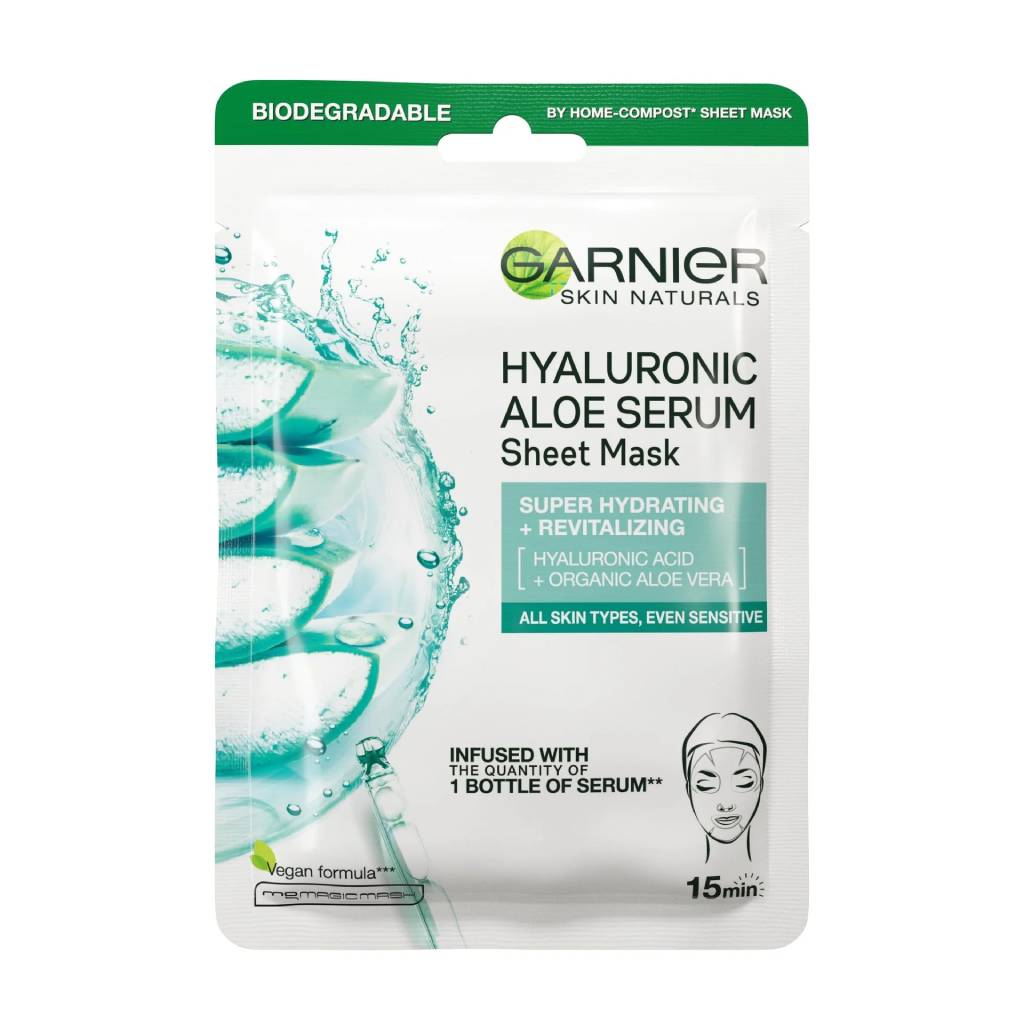 Garnier Hyaluronic Acid Face Mask - Aloe Sheet Mask