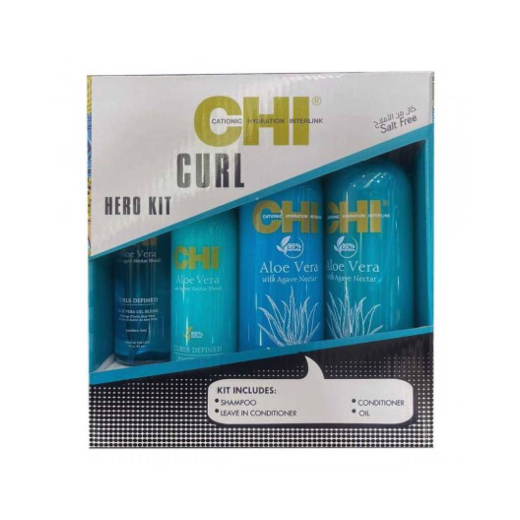 CHI Curl Hero Kit Chi Alovera kit Salt Free